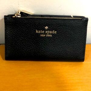 Kate spade bifold wallet card holder and zipper